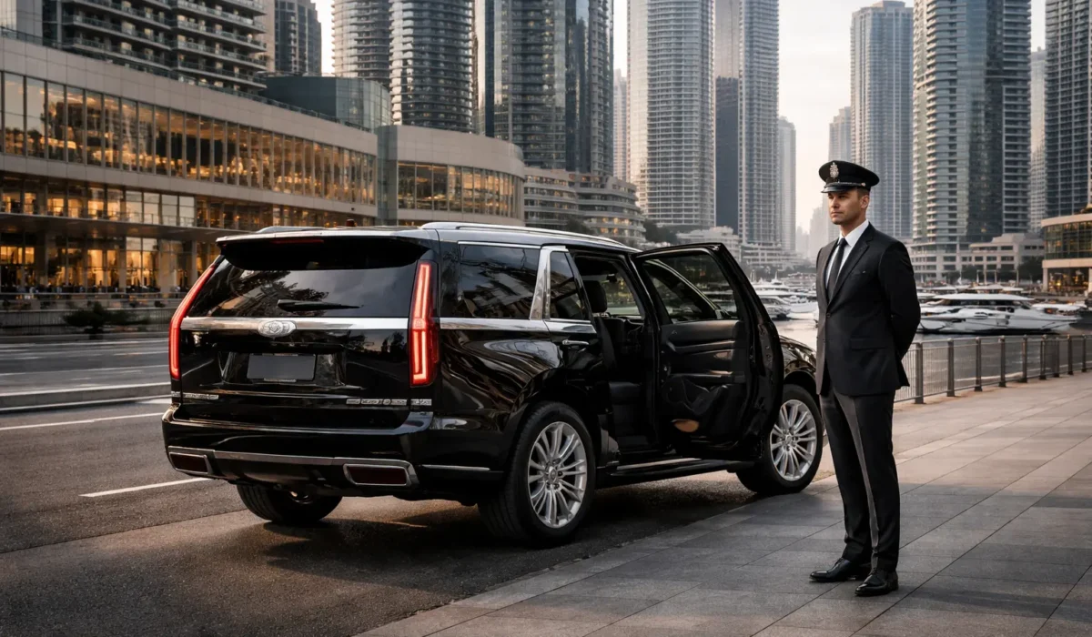 Professional LCT Dubai chauffeur service for winter outdoor activities and city walks in Dubai