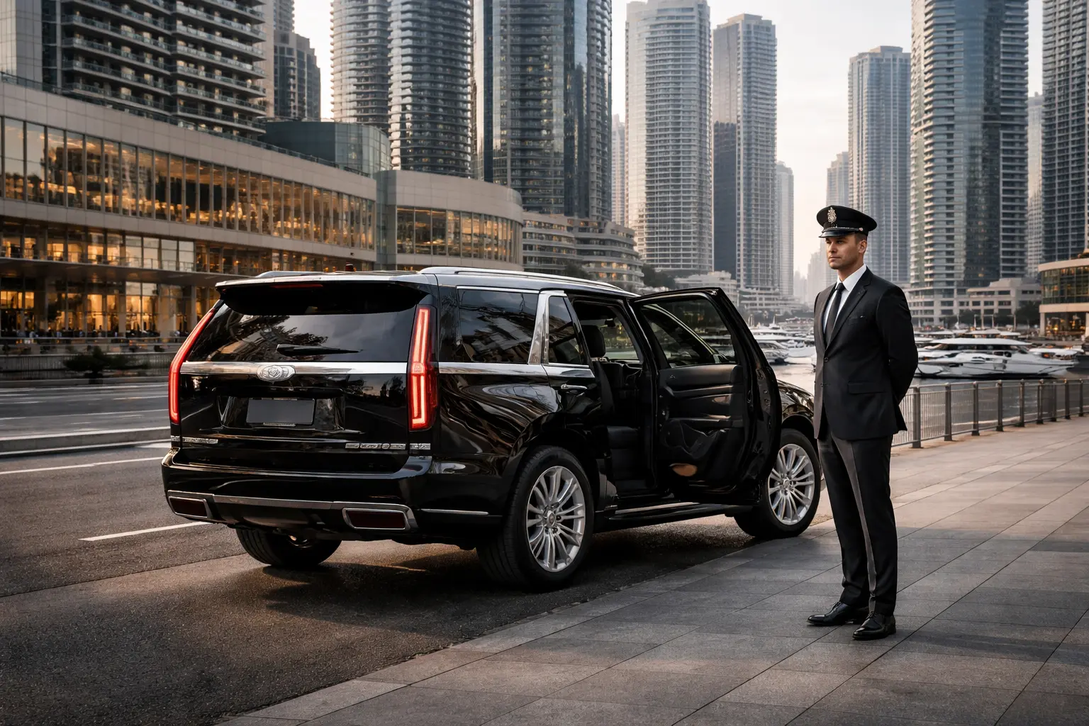 Professional LCT Dubai chauffeur service for winter outdoor activities and city walks in Dubai
