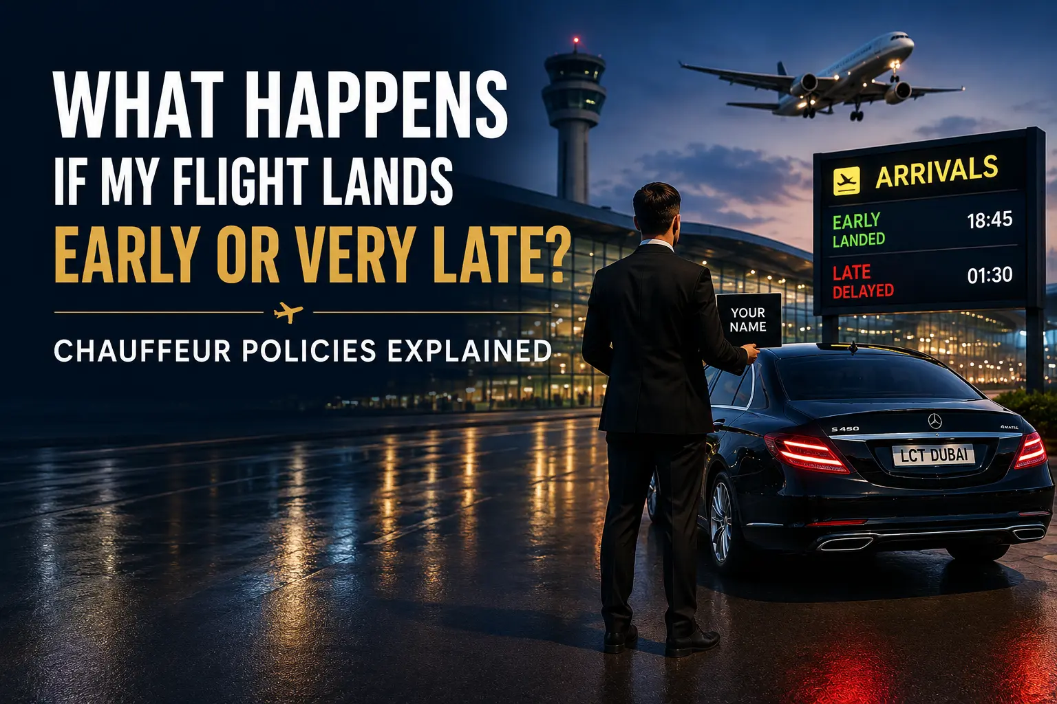 What Happens If My Flight Lands Early or Very Late? Chauffeur Policies Explained